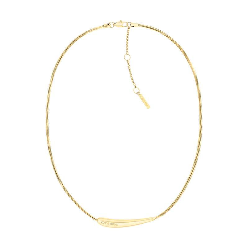 CALVIN KLEIN gold-plated steel necklace - view 1
