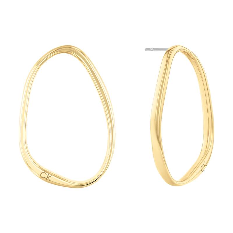 Boucles d'oreilles CALVIN KLEIN acier doré - vue 1