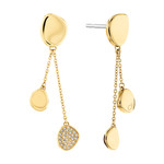 Boucles d'oreilles CALVIN KLEIN acier doré - vue 1