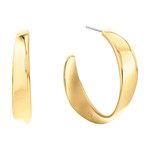 Boucles d'oreilles CALVIN KLEIN acier doré - vue 1