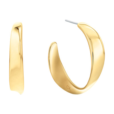 CALVIN KLEIN verguld stalen oorbellen