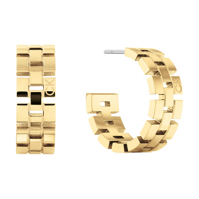 CALVIN KLEIN verguld stalen oorbellen