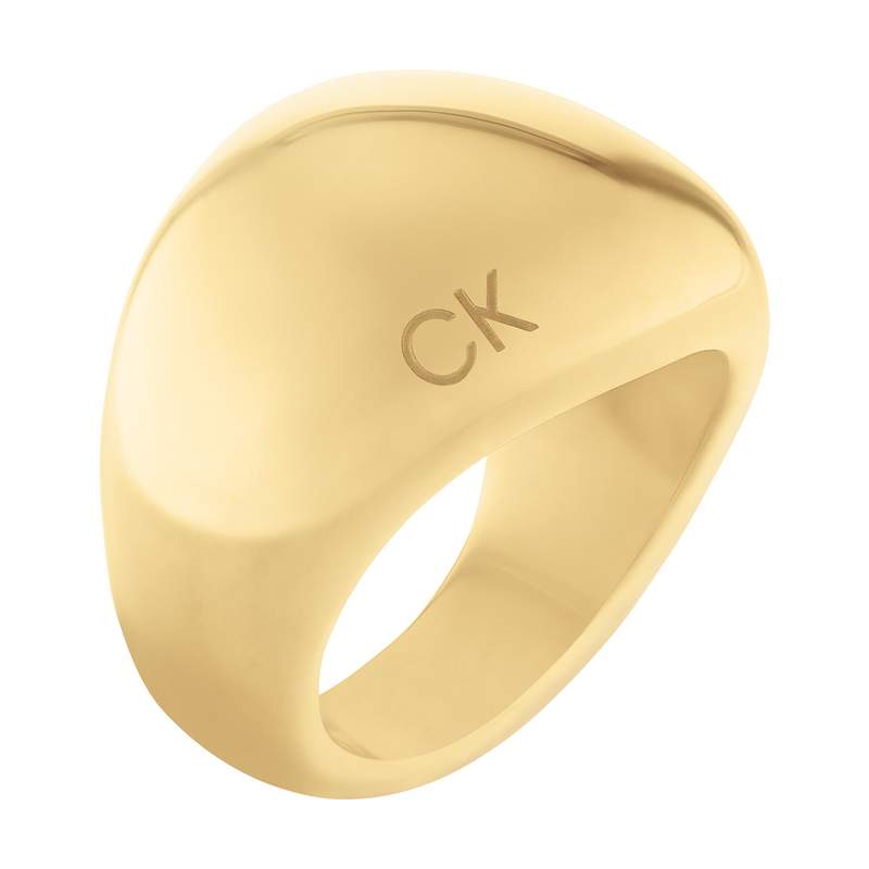 Bague CALVIN KLEIN acier doré - vue 1