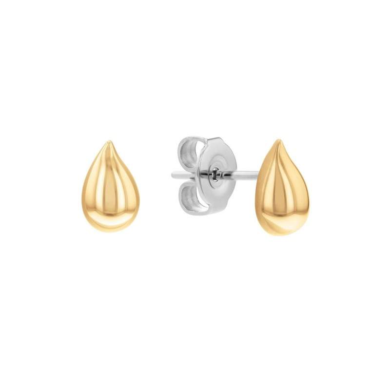 Boucles d'oreilles CALVIN KLEIN acier doré - vue 1