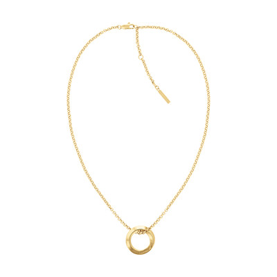 CALVIN KLEIN gold-plated steel necklace