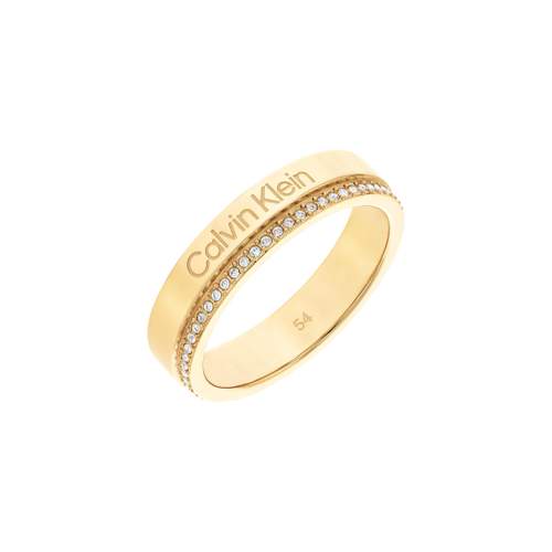 Bague CALVIN KLEIN acier doré