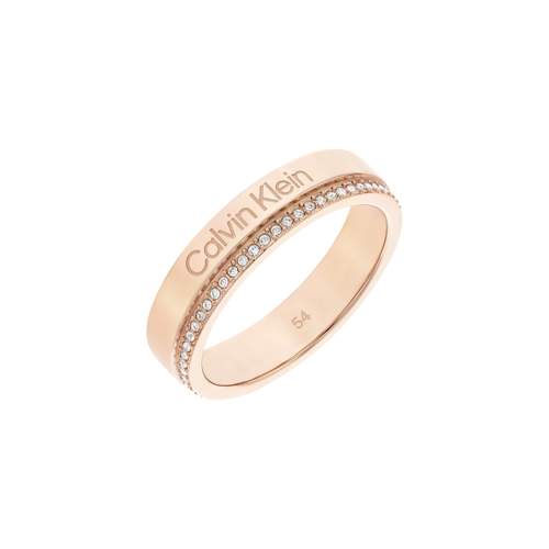 Bague CALVIN KLEIN acier doré rose