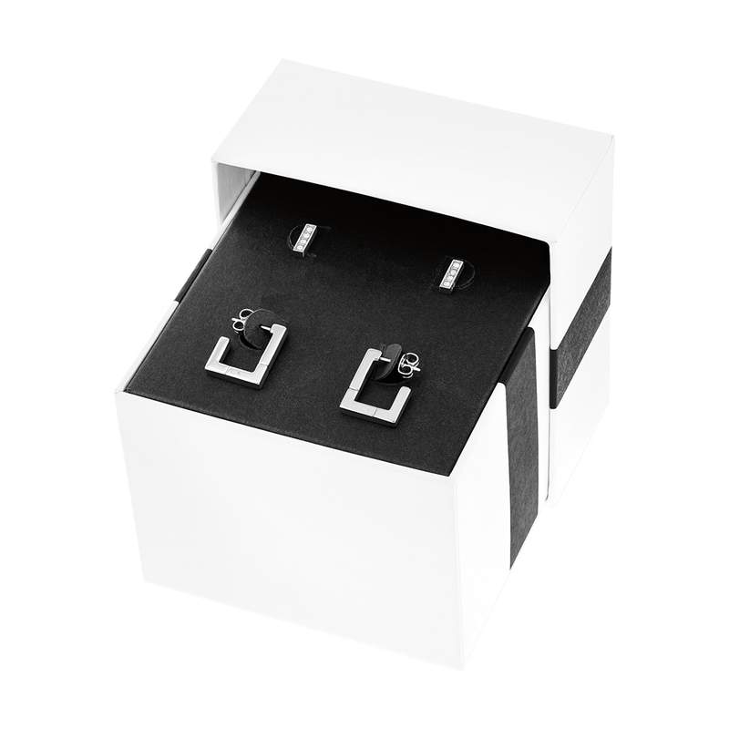 Boucles d'oreilles CALVIN KLEIN acier - vue 1