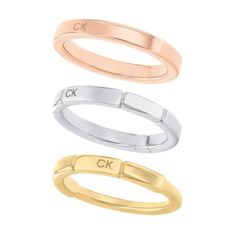 Bague CALVIN KLEIN acier bicolore - vue 1