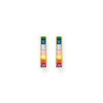 Créoles THOMAS SABO argent 925 doré zirconias multicolores - vue 2