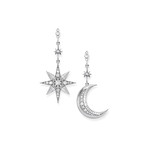 Boucles d'oreilles THOMAS SABO Star and Moon argent 925 zirconias - vue 1