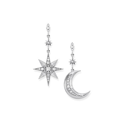 Boucles d'oreilles THOMAS SABO Star and Moon argent 925 zirconias - vue 1