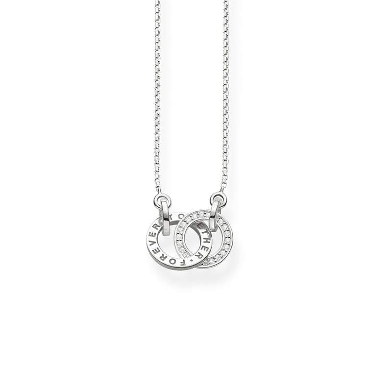 Collier THOMAS SABO FOREVER TOGETHER argent 925 zirconias - vue 1
