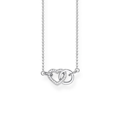 Collier THOMAS SABO argent 925 coeur et zirconias - vue 1