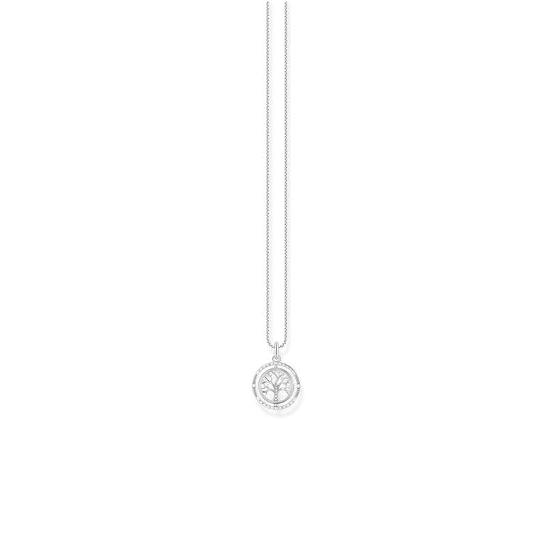 Collier THOMAS SABO argent 925 arbre de vie et zirconias - vue D1