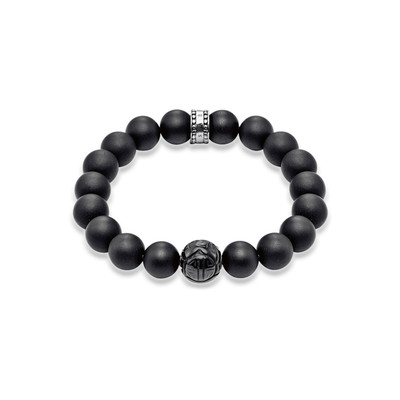 Bracelet THOMAS SABO argent 925 obsidiennes noires