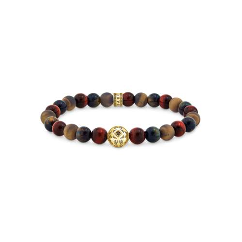 Bracelet THOMAS SABO silver 925 gilded tiger eye