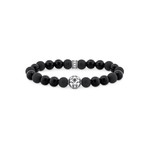Bracelet THOMAS SABO argent 925 obsidiennes noires - vue 1