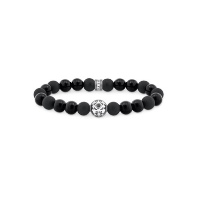 Bracelet THOMAS SABO argent 925 obsidiennes noires