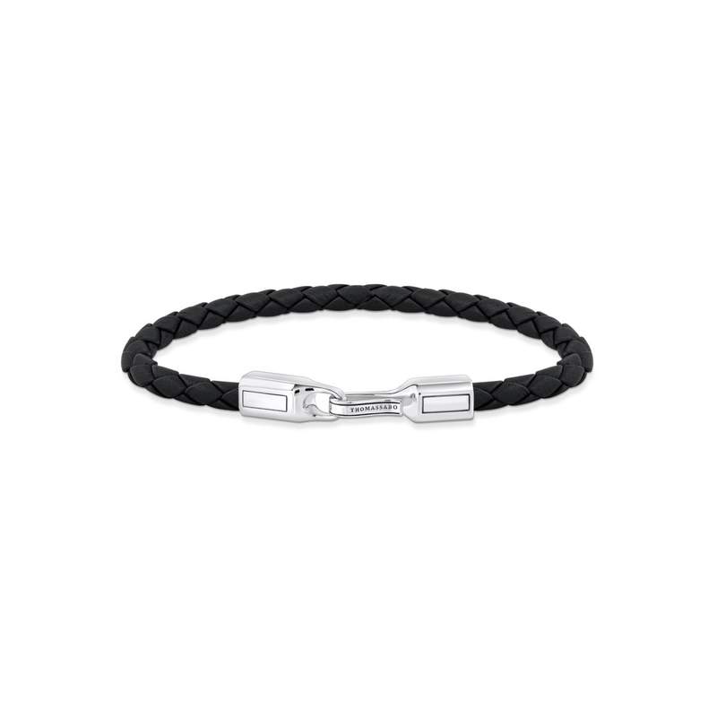 Bracelet THOMAS SABO argent 925 cuir noir - vue 1