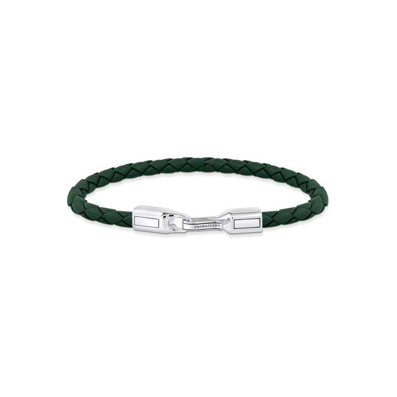 Bracelet THOMAS SABO argent 925 cuir vert - vue 1