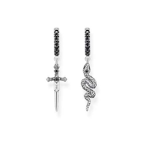Créoles THOMAS SABO argent 925 serpent et épée