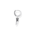 Créole THOMAS SABO argent dent de loup et zirconias, vendu à l'unité - vue 1