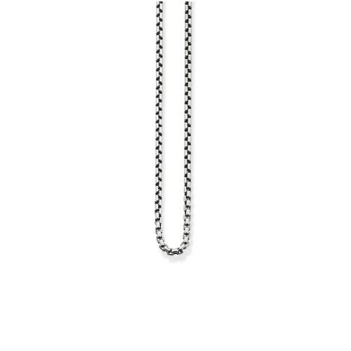 Chaine THOMAS SABO argent vieilli maille vénitienne 53 cm