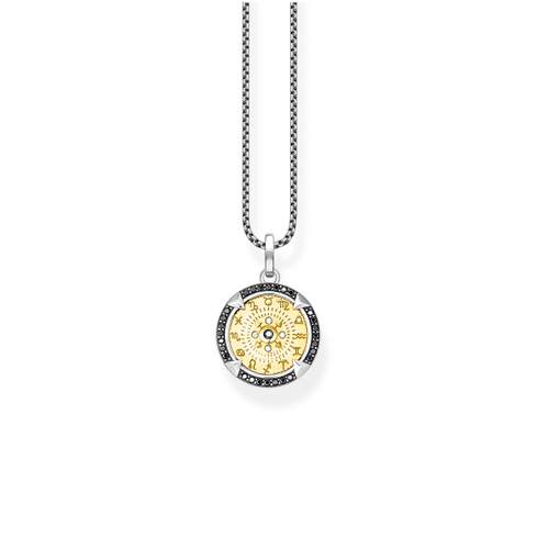 Necklace THOMAS SABO silver 925 bicolor zodiac signs and zirconias 50 cm
