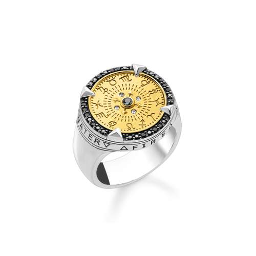 Bague THOMAS SABO argent 925 bicolore zirconias