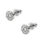 Boucles d'oreilles FOSSIL acier inoxydable cristaux - vue 1