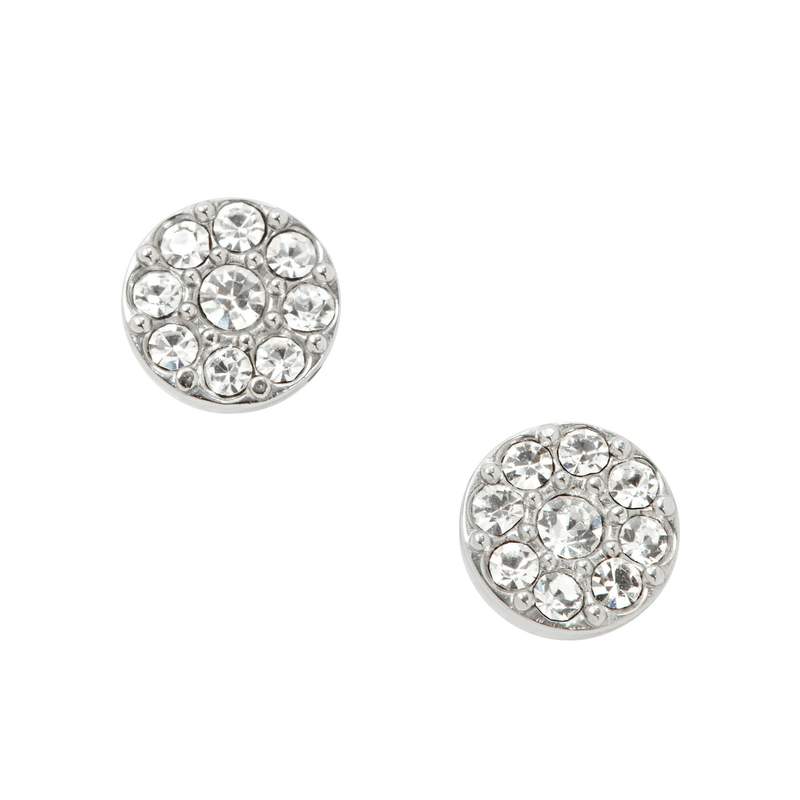 Boucles d'oreilles FOSSIL acier inoxydable cristaux - vue 2