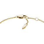 Bracelet FOSSIL acier inoxydable doré zirconias 19 cm - vue 3