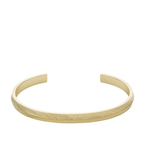 Bracelet FOSSIL acier doré inoxydable rigide
