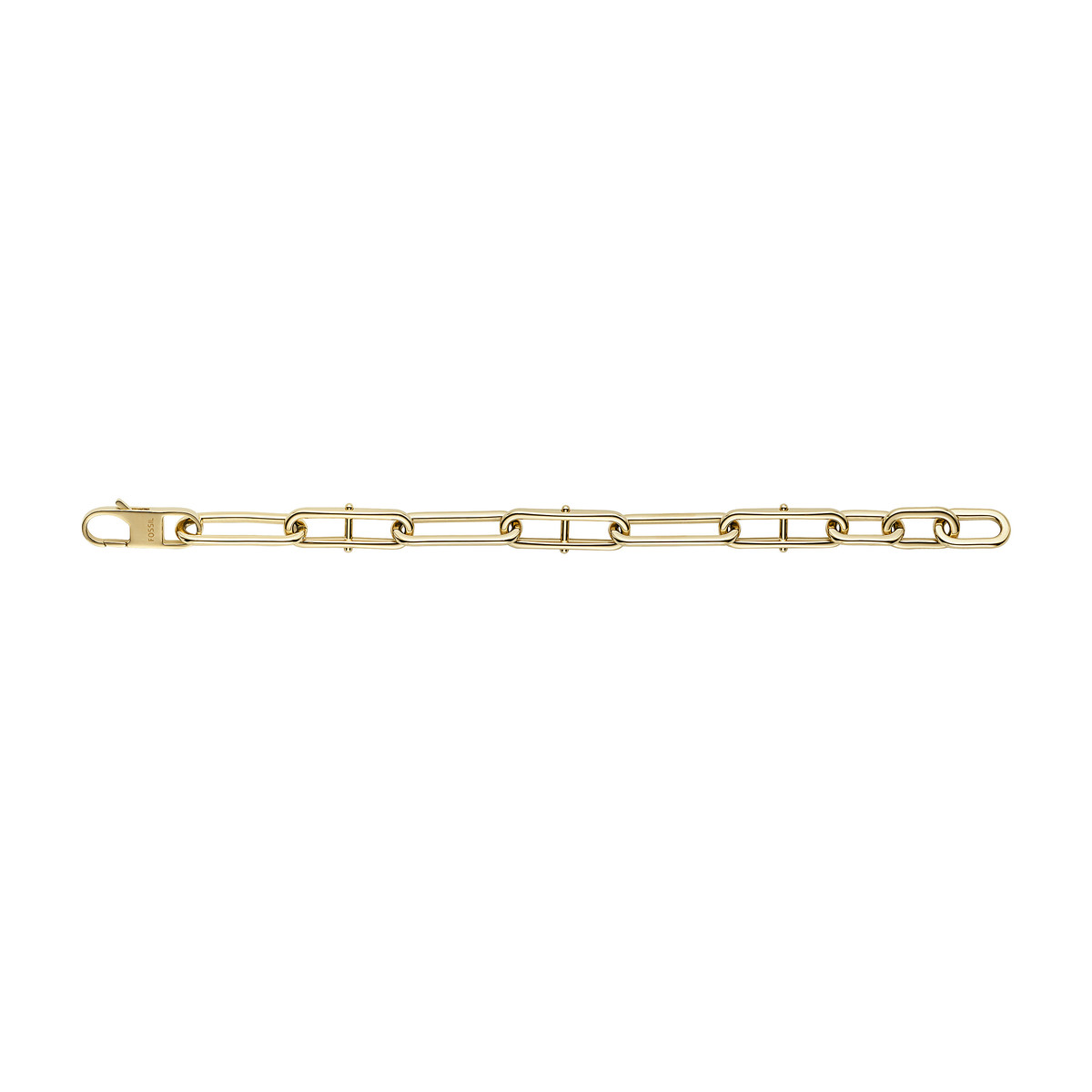 Bracelet FOSSIL acier inoxydable doré 190 cm - vue 2
