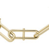 Bracelet FOSSIL acier inoxydable doré 190 cm - vue VD1