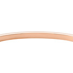 Bracelet FOSSIL acier inoxydable doré rose rigide - vue 3