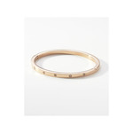 Bracelet FOSSIL acier inoxydable doré rose rigide - vue D2