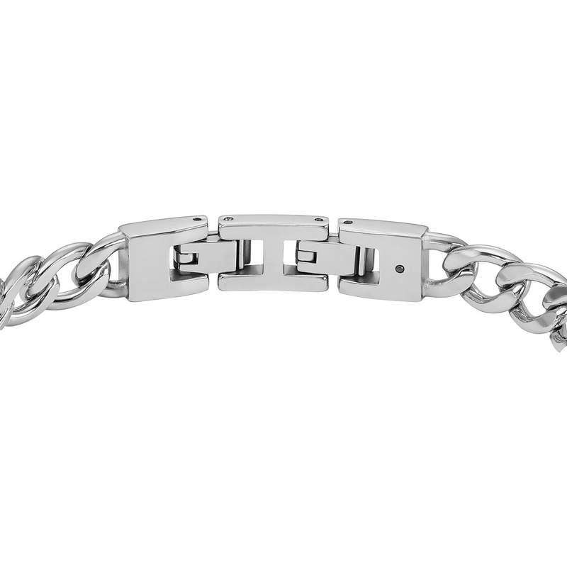 Bracelet FOSSIL acier inoxydable résine noire 20,5 cm - vue 3