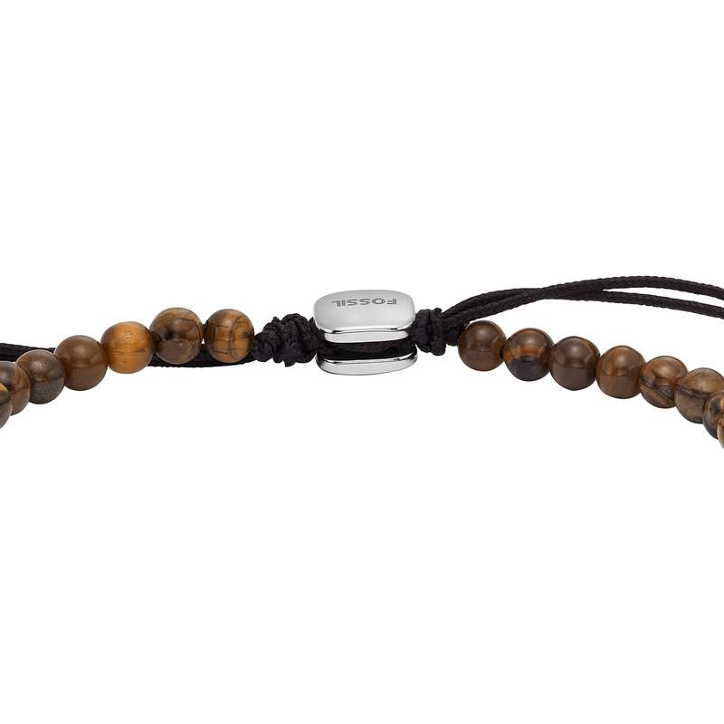 Bracelet FOSSIL acier inoxydable oeil de tigre - vue 3