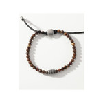 Bracelet FOSSIL acier inoxydable oeil de tigre - vue D2