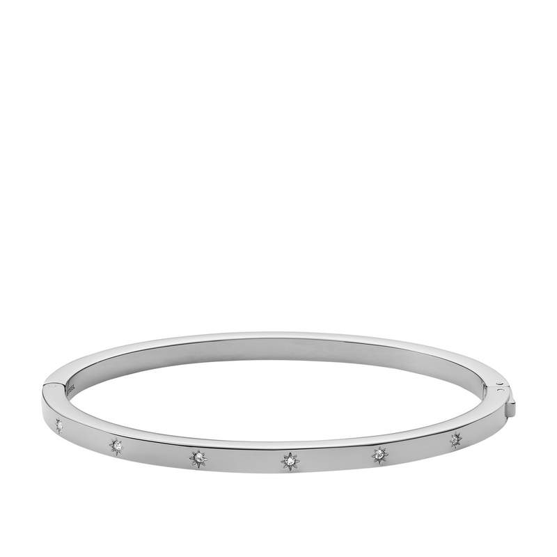 Bracelet FOSSIL acier jonc rigide - vue 1