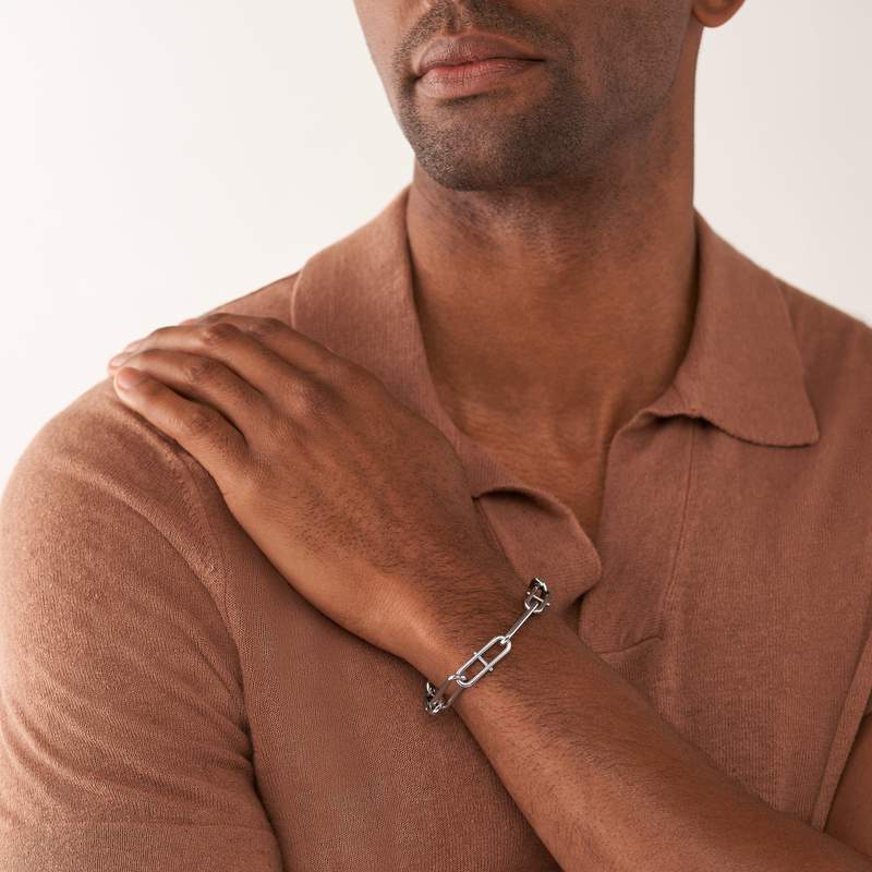 Bracelet FOSSIL acier inoxydable - vue porté 3