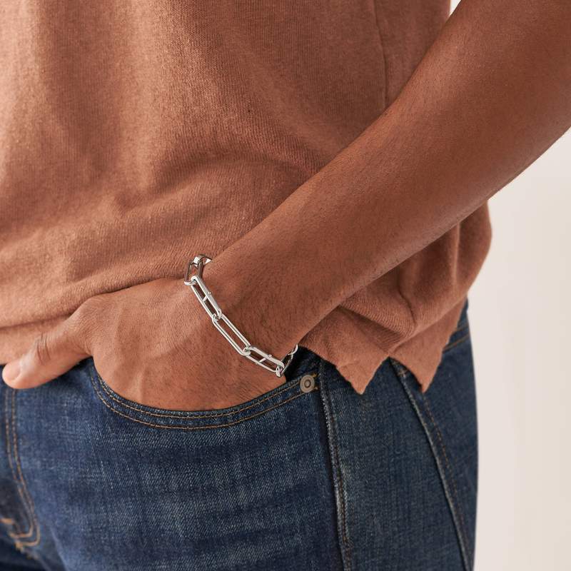 Bracelet FOSSIL acier inoxydable - vue porté 4