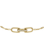 Bracelet FOSSIL HERITAGE acier inoxydable doré - vue D1