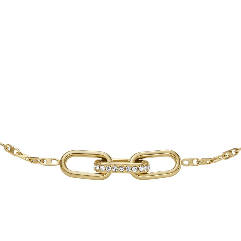 Bracelet FOSSIL HERITAGE acier inoxydable doré - vue D1