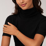 Bracelet FOSSIL HERITAGE acier inoxydable doré - vue porté 2