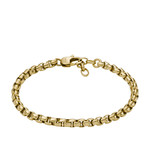 Bracelet FOSSIL acier inoxydable doré - vue 1