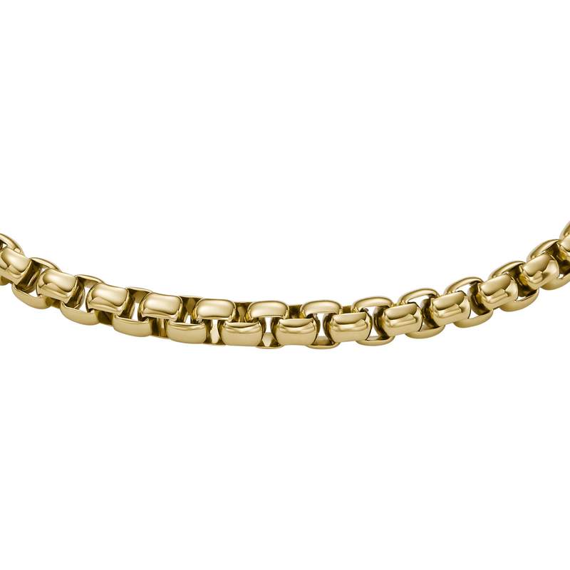Bracelet FOSSIL acier inoxydable doré - vue D1
