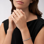 Bracelet FOSSIL acier inoxydable - vue porté 2